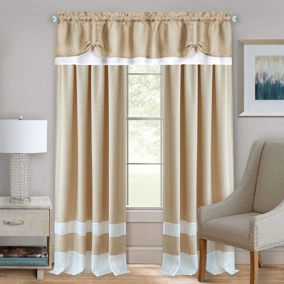 Ben&Jonah PrimeHome Collection Kate Rod Pocket Window Curtain Panel - 52x63 - - Picture 3 of 3